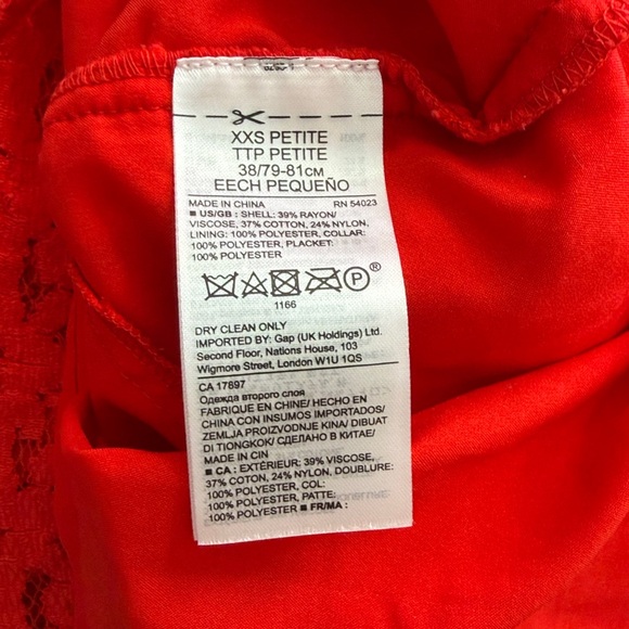 Banana Republic Red Floral Lace Polo Dress - Picture 11 of 11